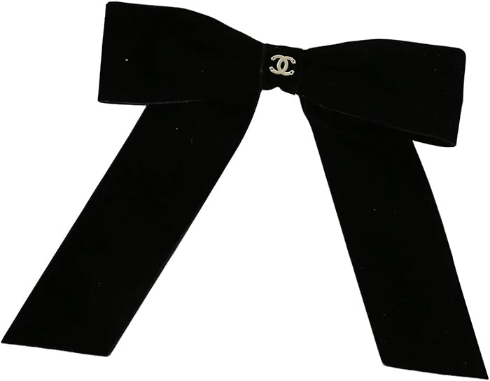 Luxury Velvet Bow Hair Clip for Women – Oversized Black French Ribbon Barrette Elegant Designer... | Amazon (US)