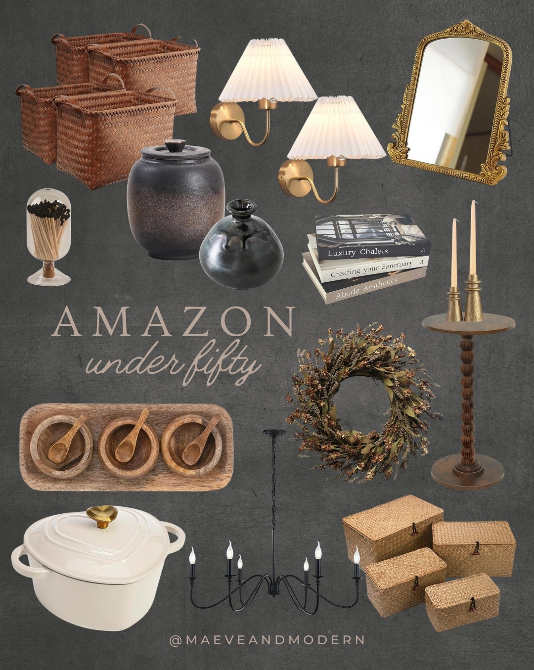 Amazon Home Finds Under $50 Affordable home decor picks from Amazon under fifty dollars, including cozy throw blankets, candles, trays, pillows, vintage-inspired wall art, and accent pieces in warm earthy tones. Perfect for styling a modern, timeless home on a budget.         Keywords: Amazon home decor, affordable home finds, budget home styling, cozy throw blankets, neutral pillows, Amazon under 50, decorative trays, wall art Amazon, vintage inspired decor, neutral living room, cozy modern home, farmhouse chic, transitional style, earth tone home decor, Amazon accents Follow @maeveandmodern on Instagram, Pinterest, LTK, and TikTok! 

 #AmazonHome #BudgetFriendlyDecor #HomeDecorUnder50 #AmazonFinds #CozyHomeStyle #NeutralDecor #AffordableHomeDecor #MaeveAndModern #LTKFindsUnder50 #LTKStyleTip #LTKHome
