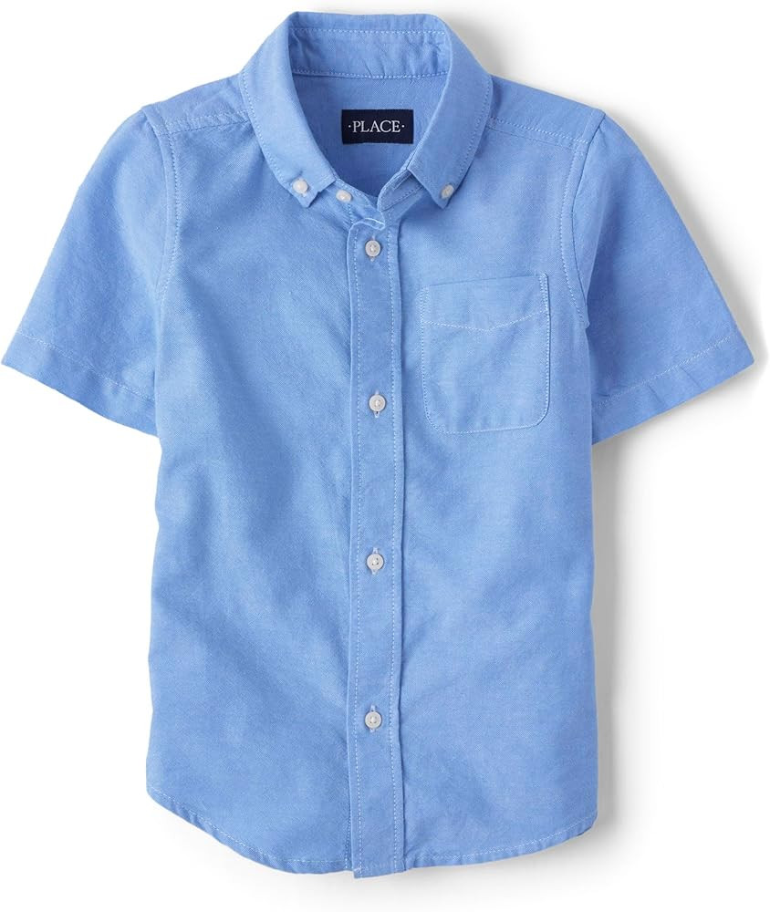 The Children'S Place Camisa Oxford de manga corta para niños | Amazon (US)