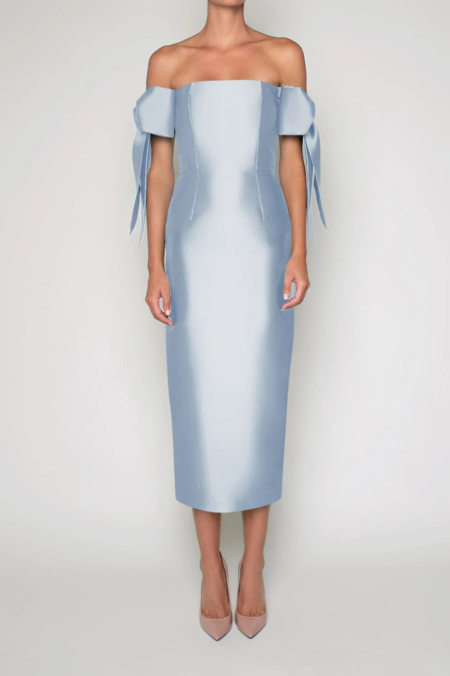 Isabella Silk and Wool Midi Dress | ALEXIA MARIA