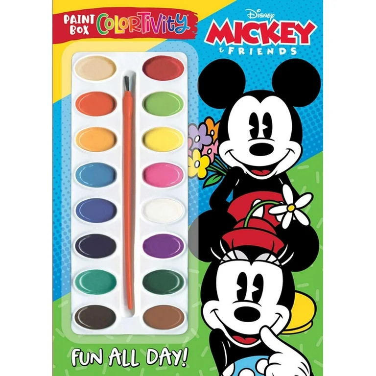 Disney Mickey & Friends: Fun All Day! : Paint Box Colortivity (Paperback) | Walmart (US)