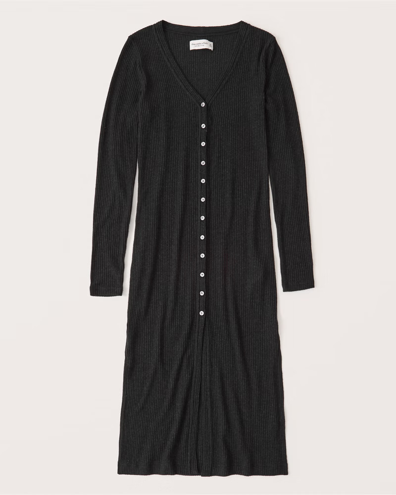 Cozy Ribbed Duster | Abercrombie & Fitch (US)