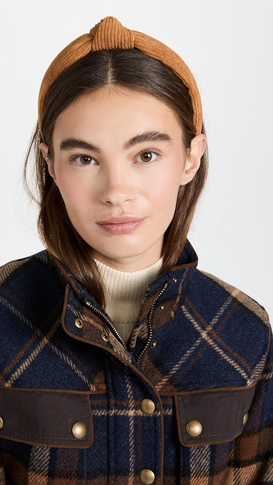 Lele Sadoughi Corduroy Slim Knotted Headband | SHOPBOP | Shopbop