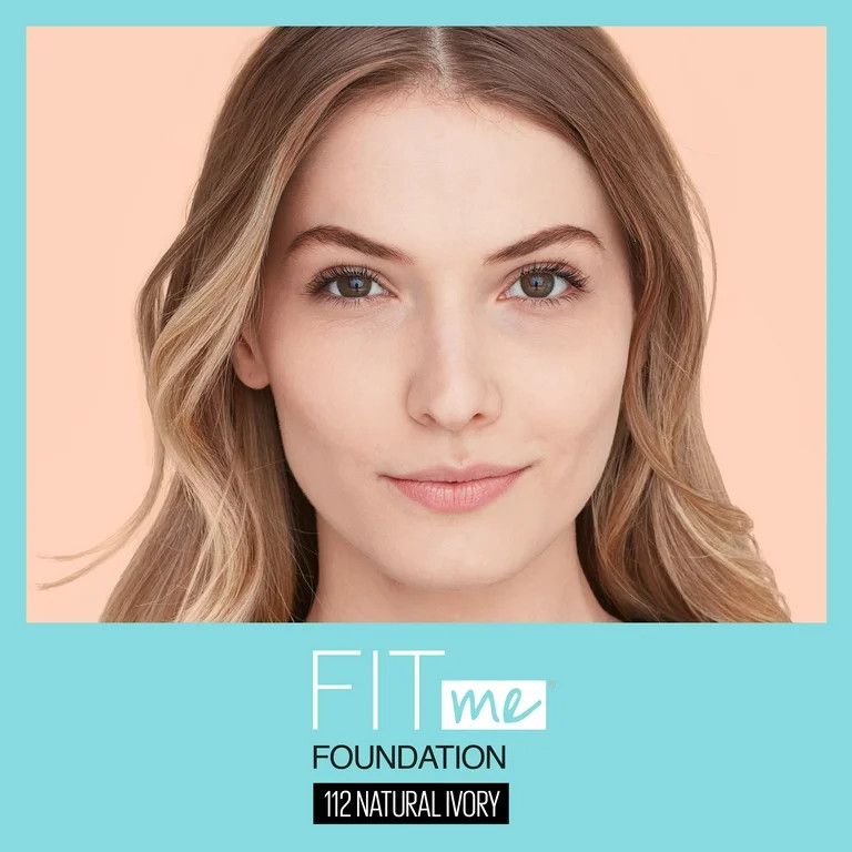 Maybelline Fit Me Matte + Poreless Liquid Foundation Makeup, 112 Natural Ivory, 1 fl oz | Walmart (US)