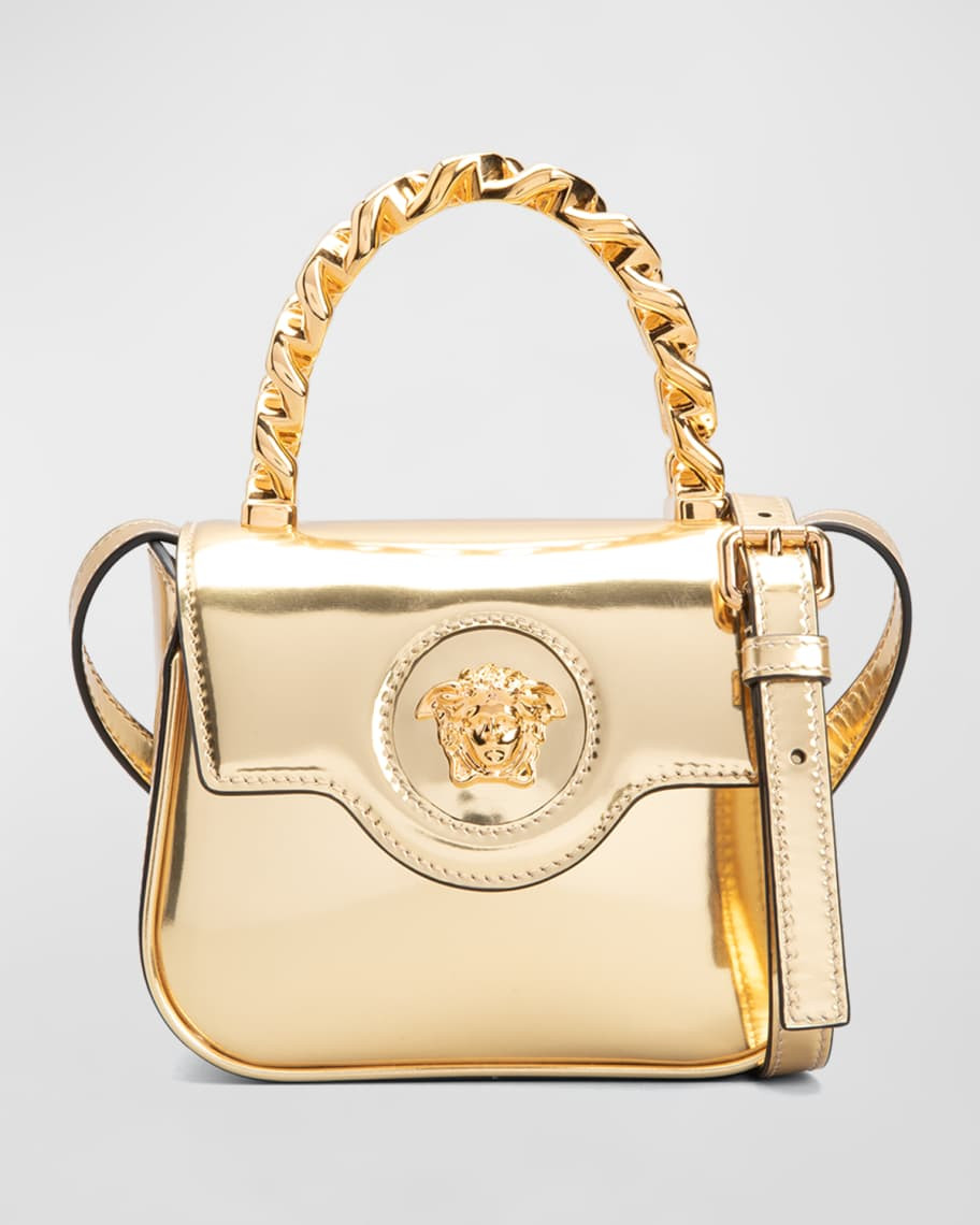 Versace Medusa Metallic Chain Crossbody Bag | Neiman Marcus
