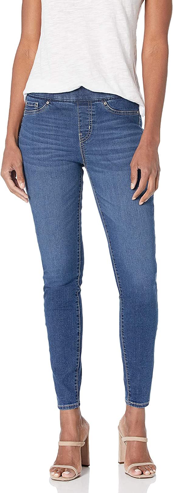 Signature by Levi Strauss & Co. Gold Label Women's Totally Shaping Pull-on Skinny Jeans | Amazon (US)