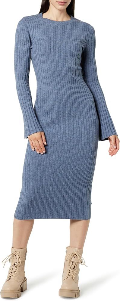 The Drop Women's Fernanda Bell Sleeve Ribbed Sweater Dress | Amazon (CA)