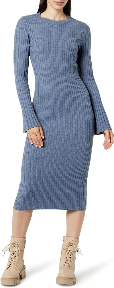 The Drop Women's Fernanda Bell Sleeve Ribbed Sweater Dress | Amazon (US)