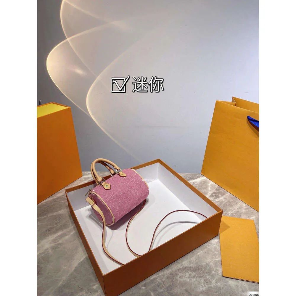 Evening Bags Luxury Shoulder Bag NAN0 speedy pink denim Purse Boston Totes Designer Pillow Handba... | DHGate