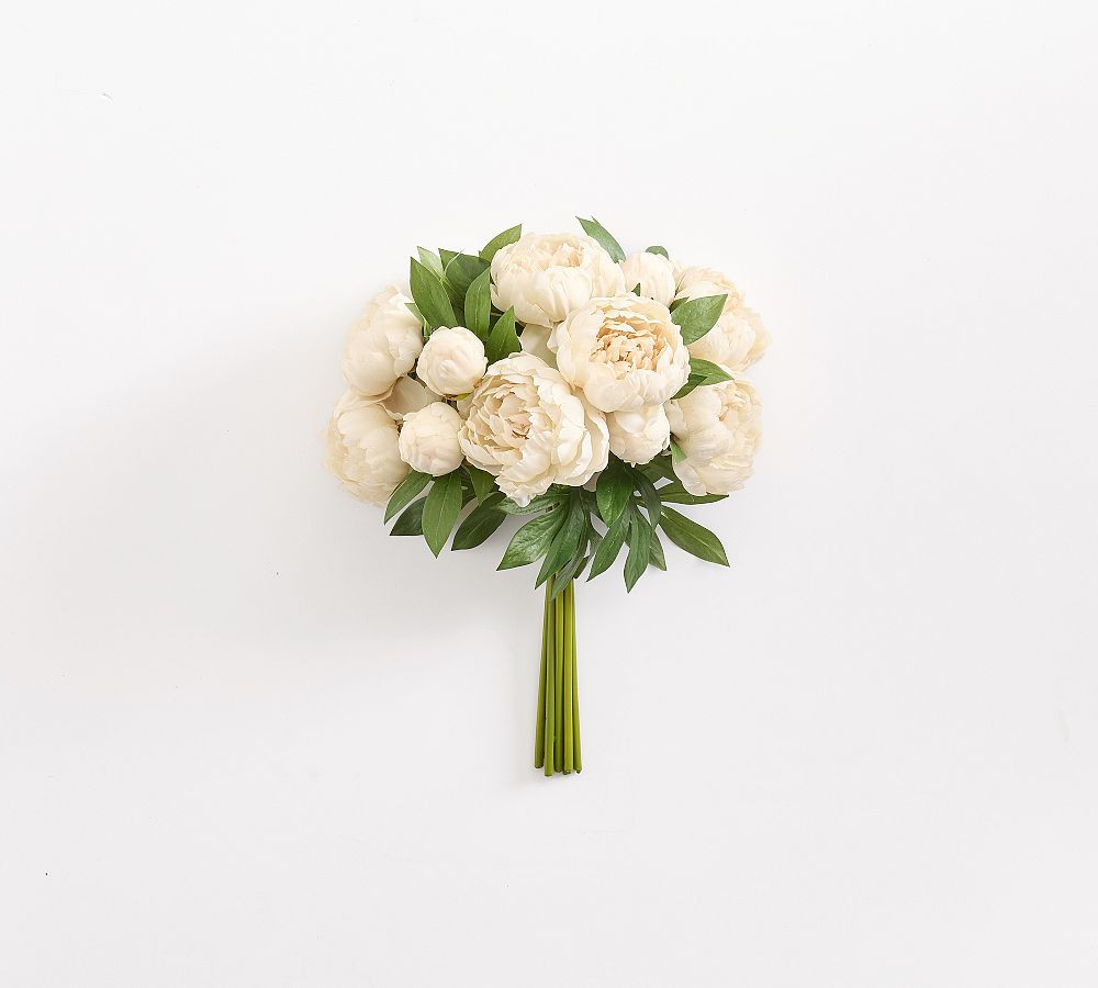 Faux Holiday Peony Bundle | Pottery Barn (US)