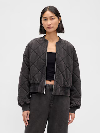 VintageSoft Quilted Bomber Jacket | Gap (US)