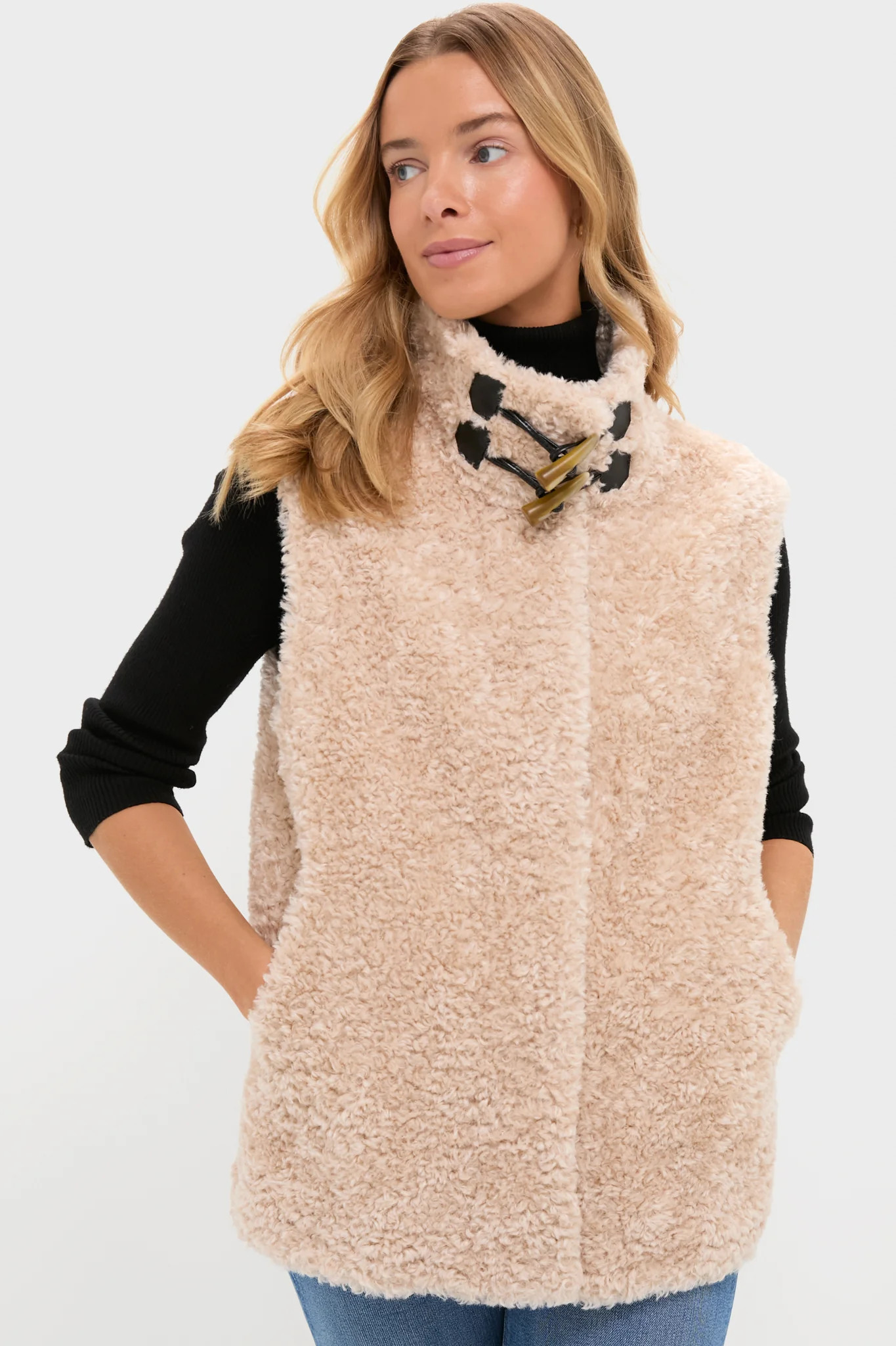 Tan Sherpa Wilson Vest | Tuckernuck (US)