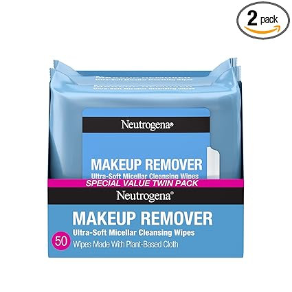 Amazon.com: Neutrogena Makeup Remover Wipes Micellar Alcohol-Free Face Towelettes Remove Waterpro... | Amazon (US)