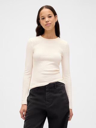 Pointelle Rib T-Shirt | Gap (US)