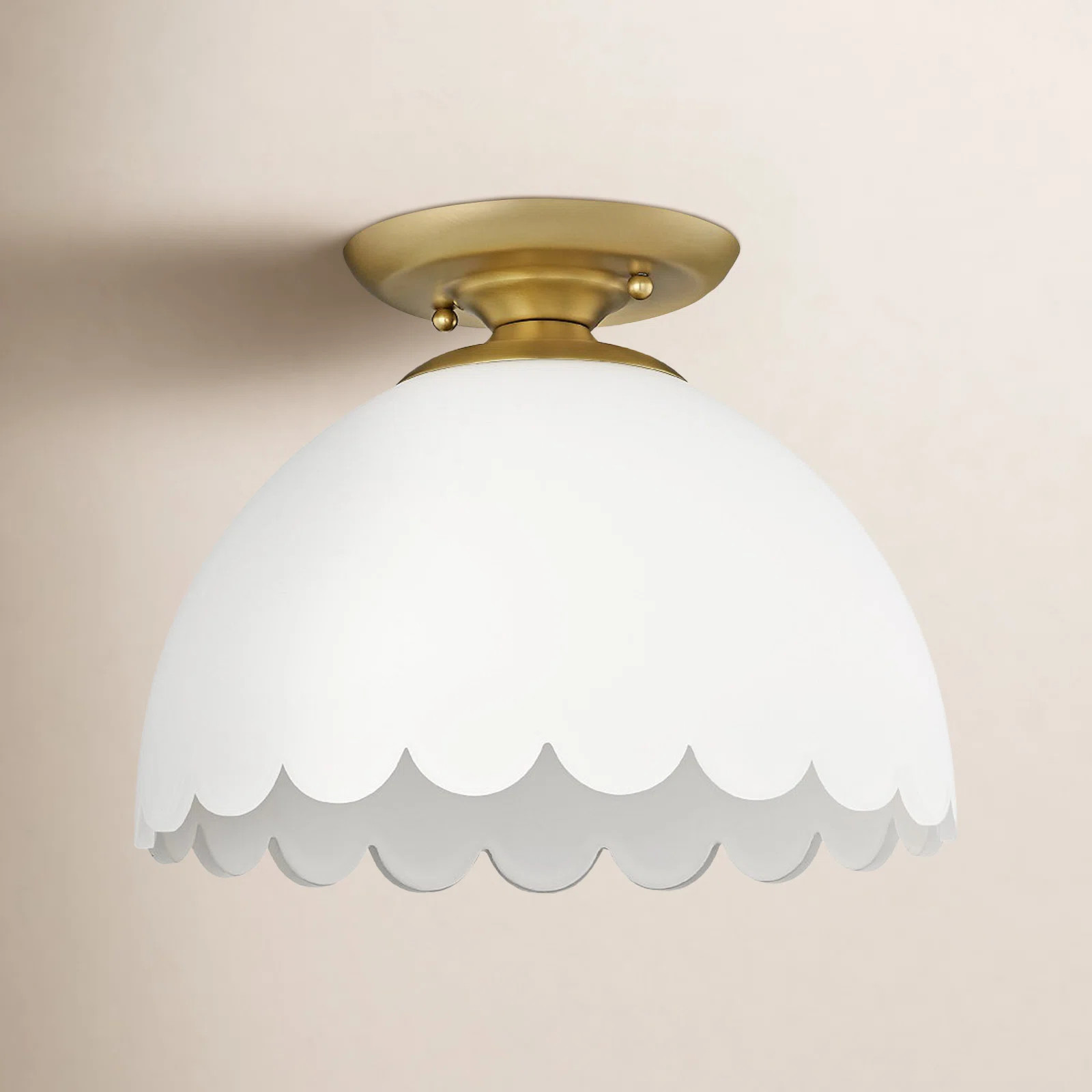 Birch Lane™ Filomela Glass Semi Flush Mount | Birch Lane | Birch Lane