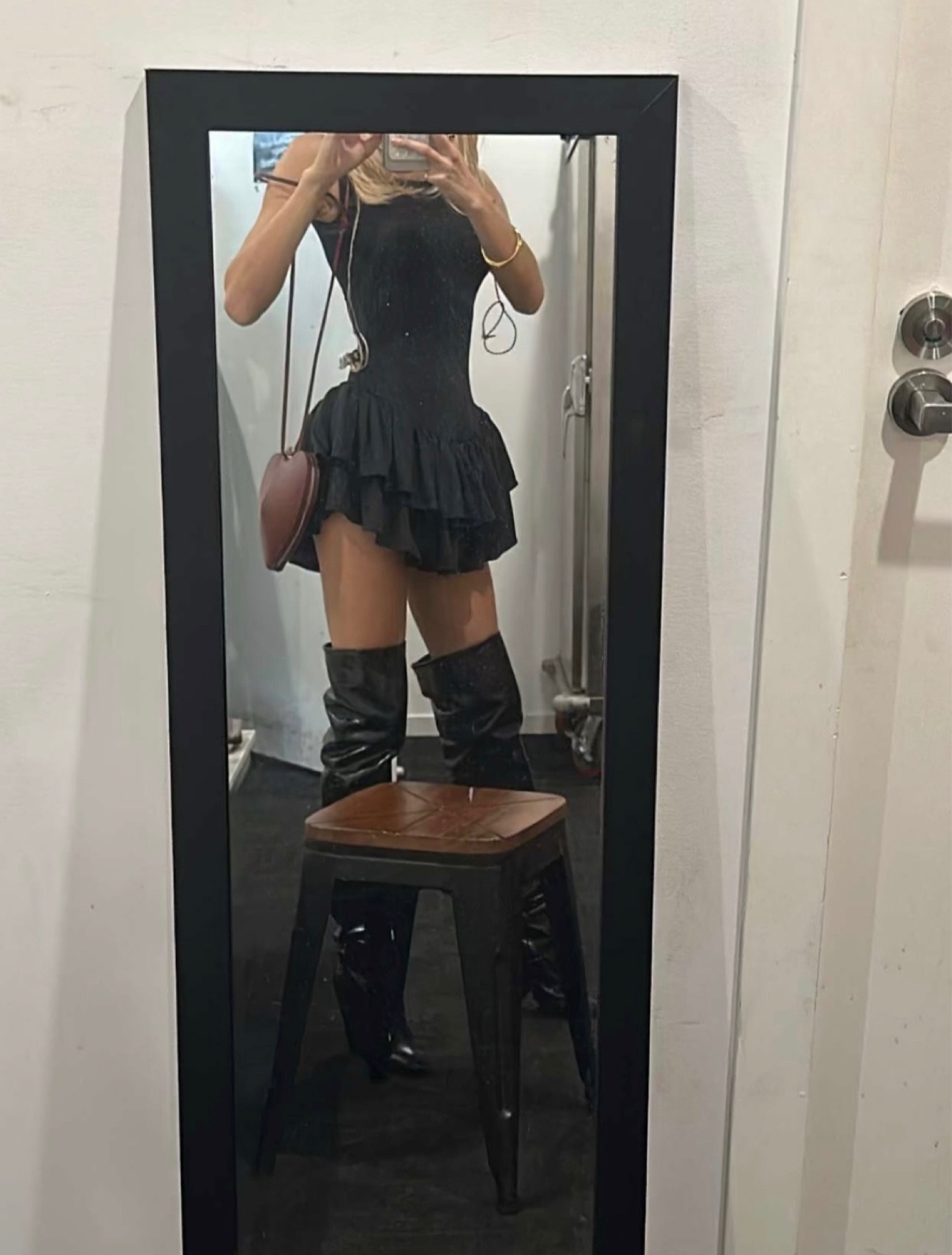 Dress is from Belle, bag is Alaïa, and boots are YSL!

#LTKGiftGuide #LTKbeauty #LTKstyletip
