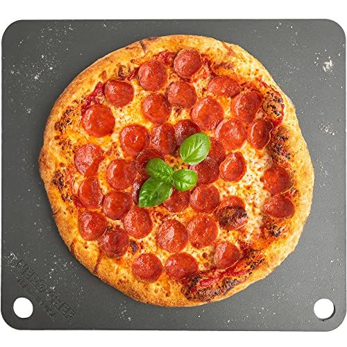 NerdChef Steel Stone - High Performance Pizza Baking | Made in USA (14.5" x 16" x 1/4") - (.25" Thic | Amazon (US)