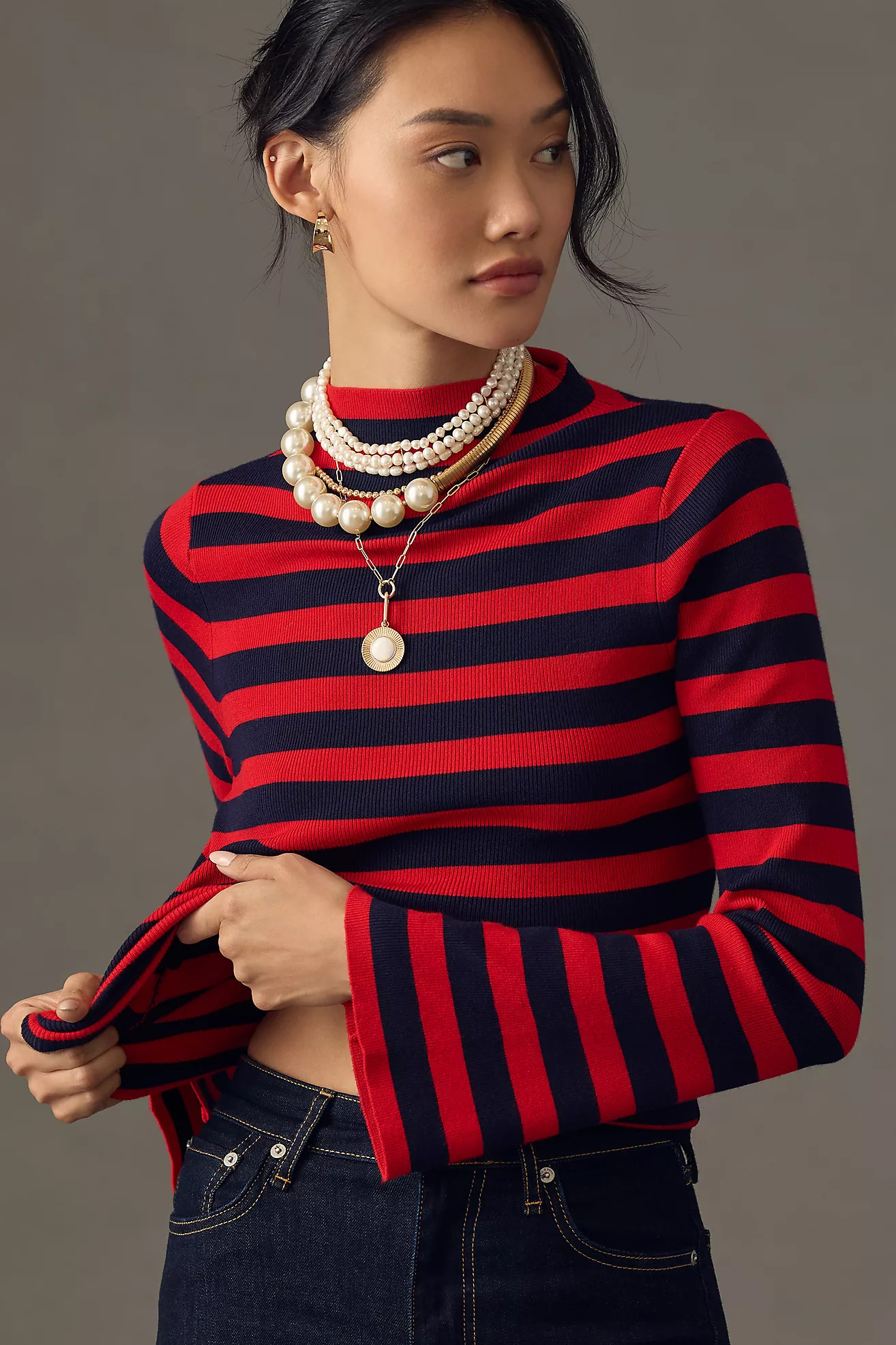 The Arlowe Bell-Sleeve Sweater by Maeve | Anthropologie (US)