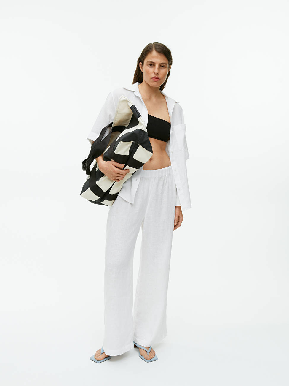 Wide Linen Trousers | ARKET (US&UK)