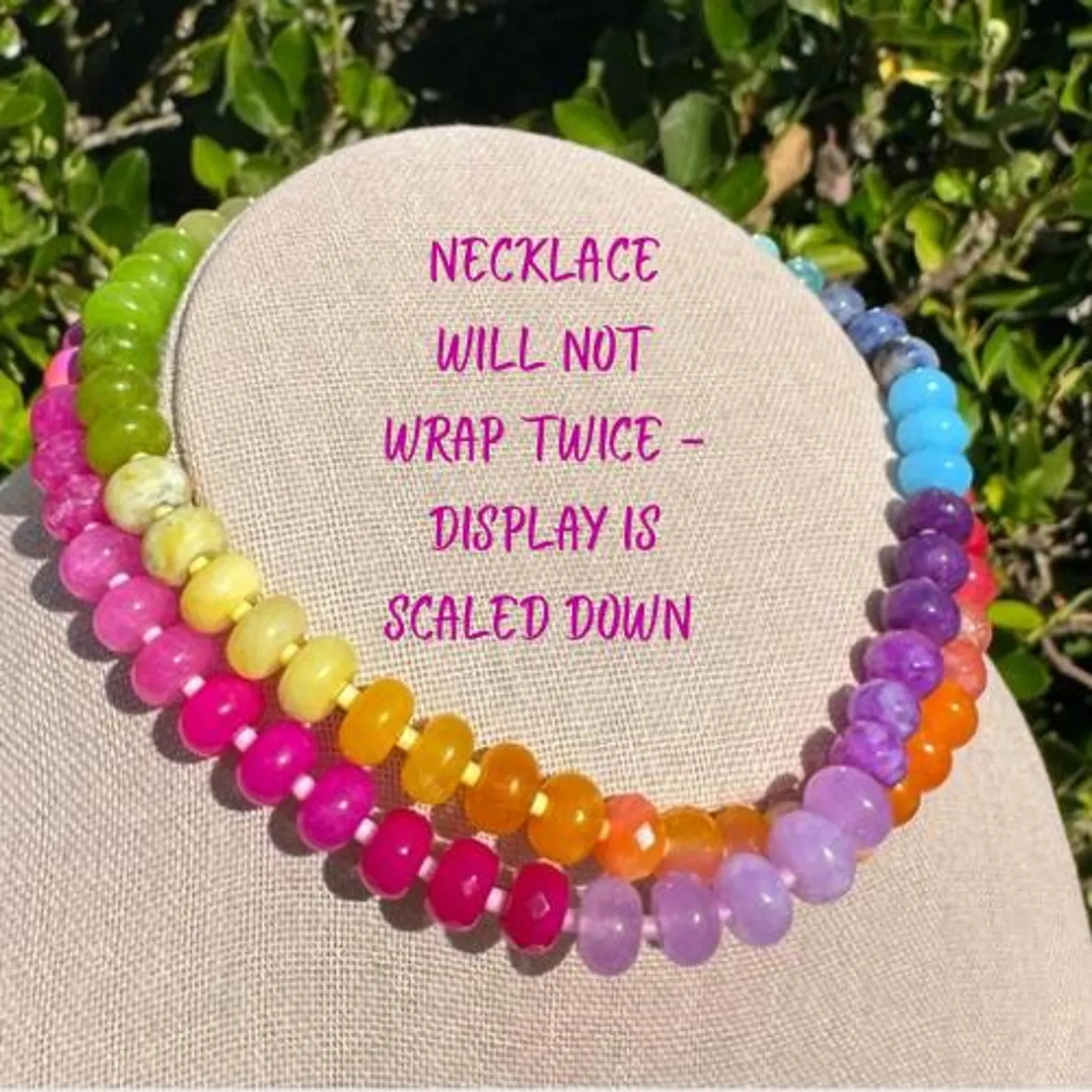 Rainbow Gemstone Necklace in FRUIT POP FIZZ by BluOliveDesigns, Quartz Candy Jewelry, Heart Push ... | Etsy (Global)