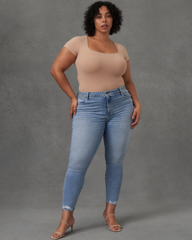 Women's High Rise Super Skinny Ankle Jeans | Women's Clearance | Abercrombie.com | Abercrombie & Fitch (US)