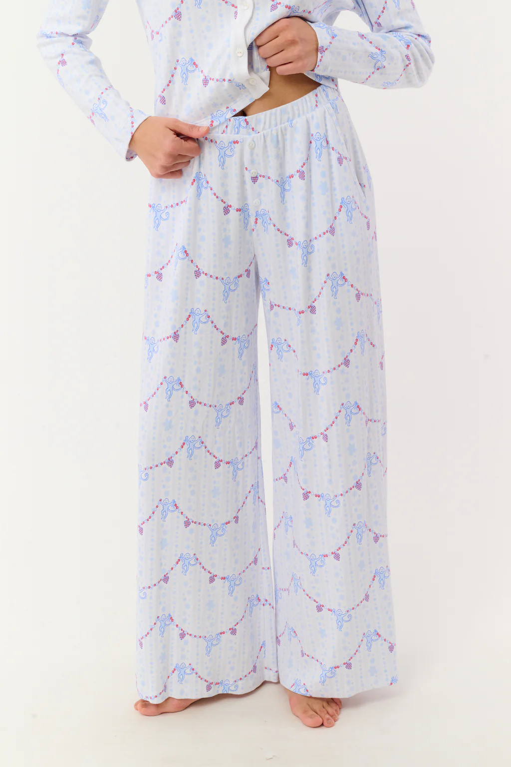 Snowflake Stripe Boden Pant | Roller Rabbit