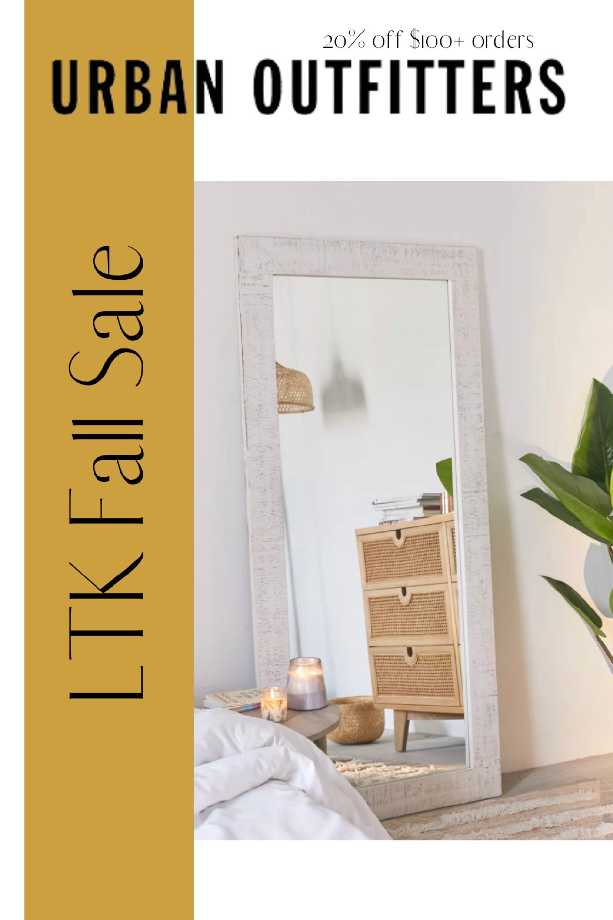Urban Outfitters is 20% off (orders over $100) SITEWIDE for the LTK Sale!! Today-Sept 20, exclusively in the LTK app.

Urban Outfitters, UO, home, home goods, decorations, house decorations, home decor, boho style, mirrors, floor mirror

#LTKsalealert #LTKSale #LTKhome