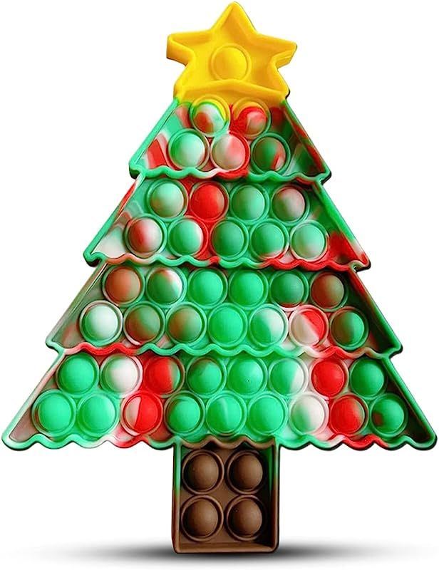 Christmas Pop-It Fidget Toy Tree Poppit Stocking Stuffers Xmas Present Kids Adults Children Poppe... | Amazon (US)