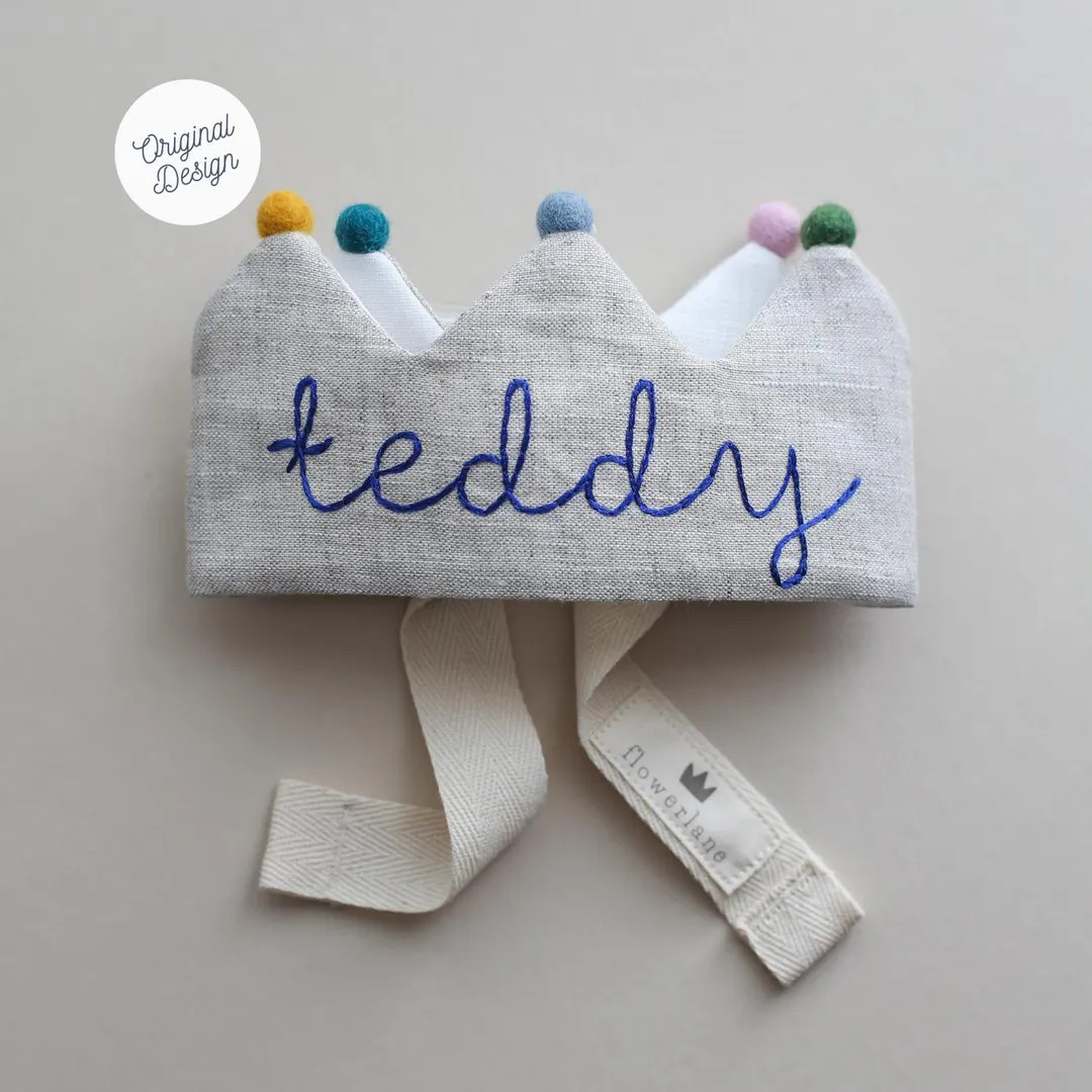 The Original Birthday Crown by Flower Lane | Personalized and Custom Birthday Crowns for Children... | Etsy (US)