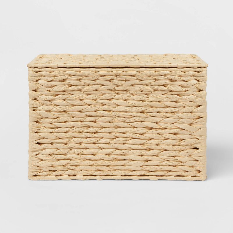 Woven Basket with Lid Beige - Threshold™ | Target