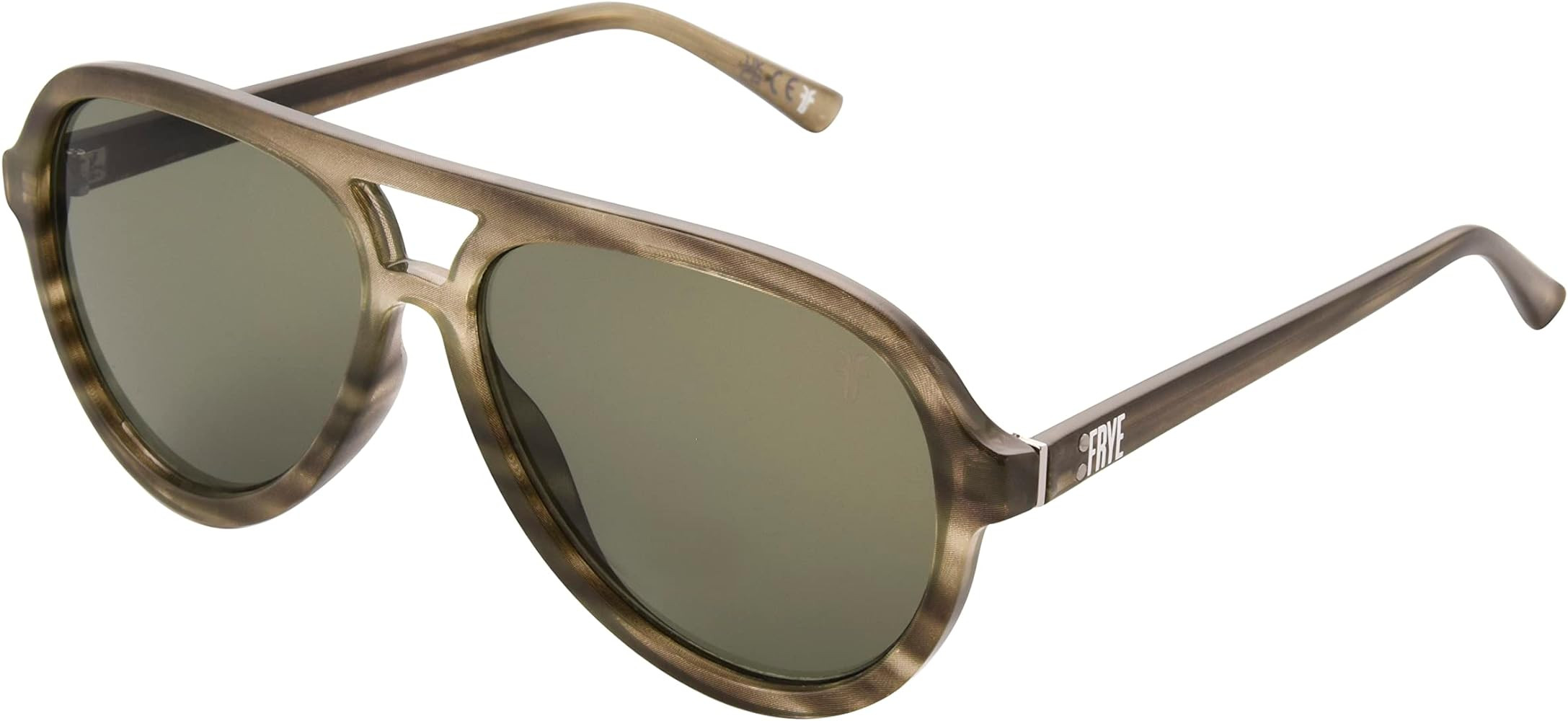 Frye Women's Frenchie Aviator Sunglasses, Green, 58 mm | Amazon (US)