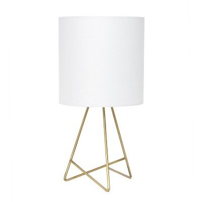 Down To The Wire Table Lamp with Fabric Shade Gold - Simple Designs | Target