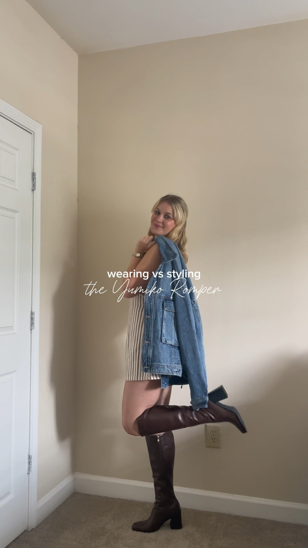 wearing vs styling the yumiko romper from princess polly🤎👢

#LTKFindsUnder100 #LTKStyleTip #LTKSeasonal