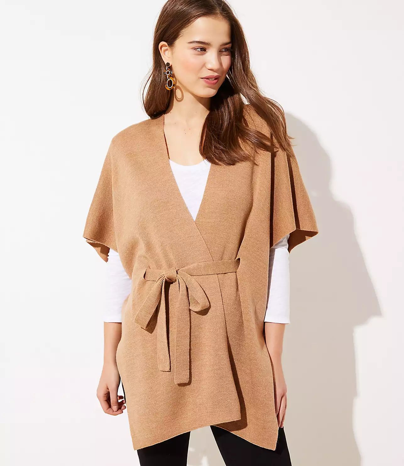 Belted Knit Wrap | LOFT