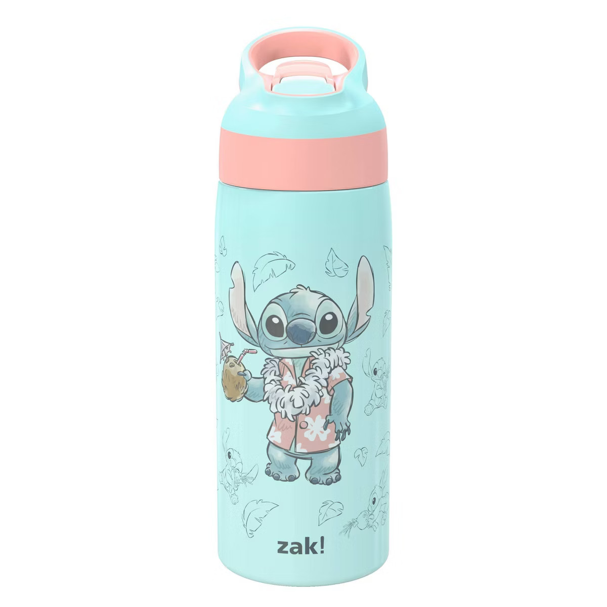 Zak Designs 19oz Stitch Stainless Steel Double Wall Vacuum Riverside Water Bottle Blue | Target