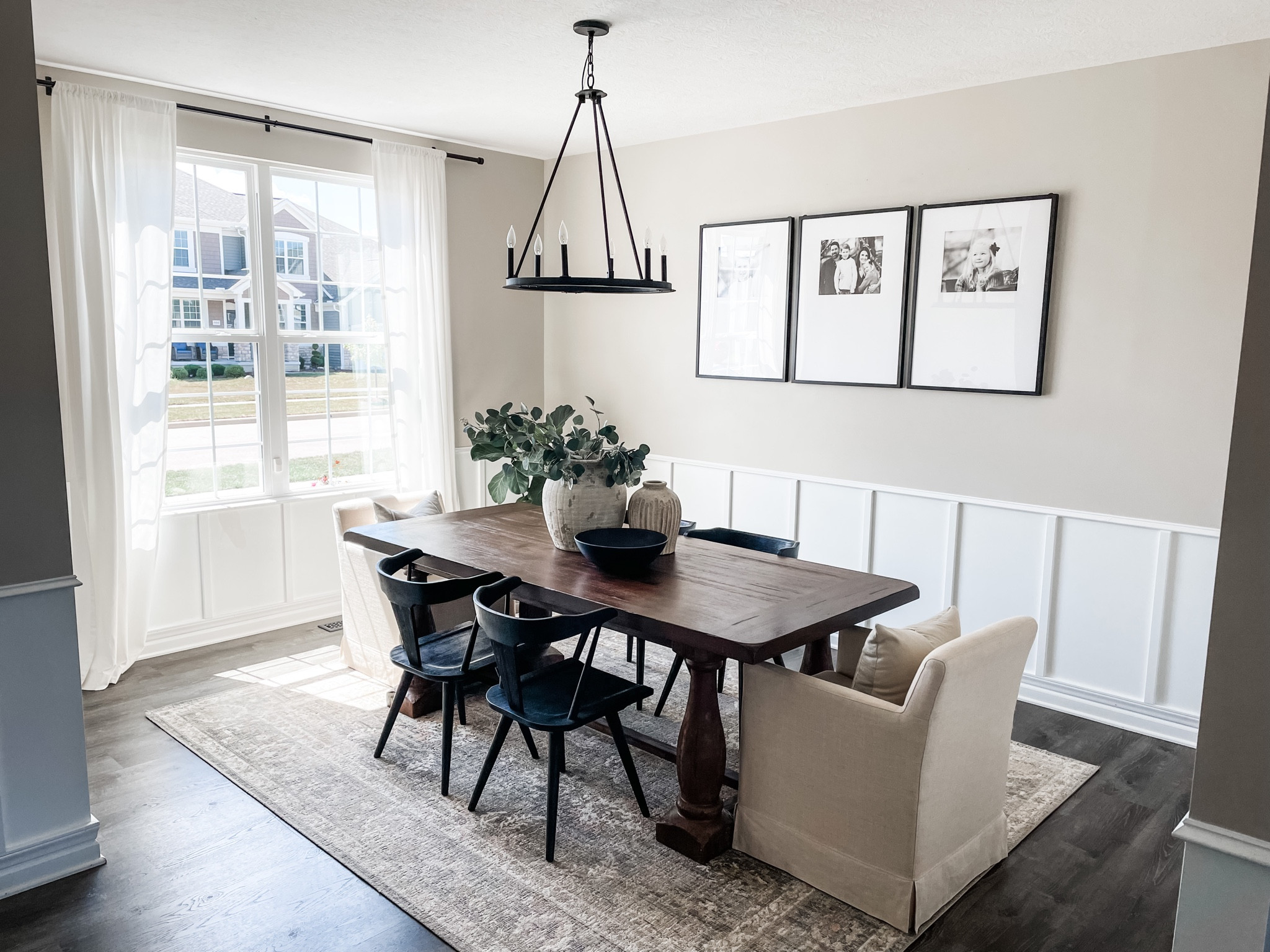 Simple neutral dining area
Dining table, dining chair, vase, pottery barn, bowl, wall frame, gallery, area rug, Loloi rug, amazon finds, chandelier, curtains, faux stems, greenery

#LTKSeasonal #LTKhome #LTKfamily