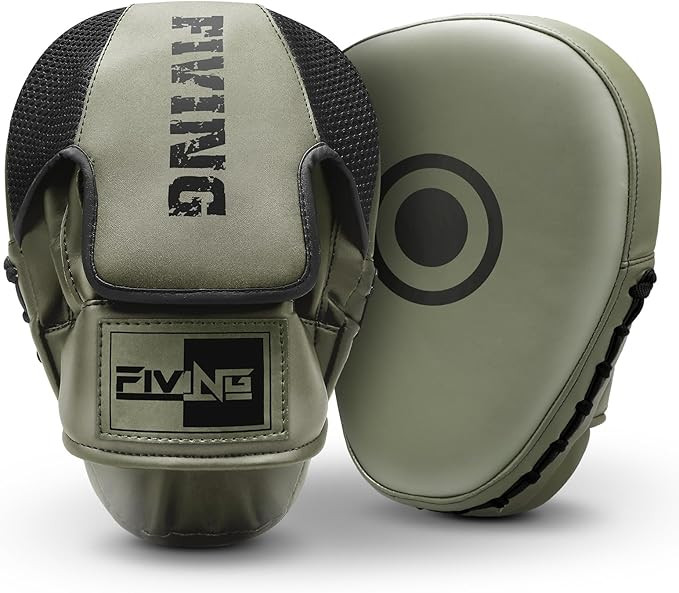 Boxing Pads for Men, Women, & Kids, Leather Focus Mitts for Martial Arts, Boxing Training, Curved... | Amazon (US)