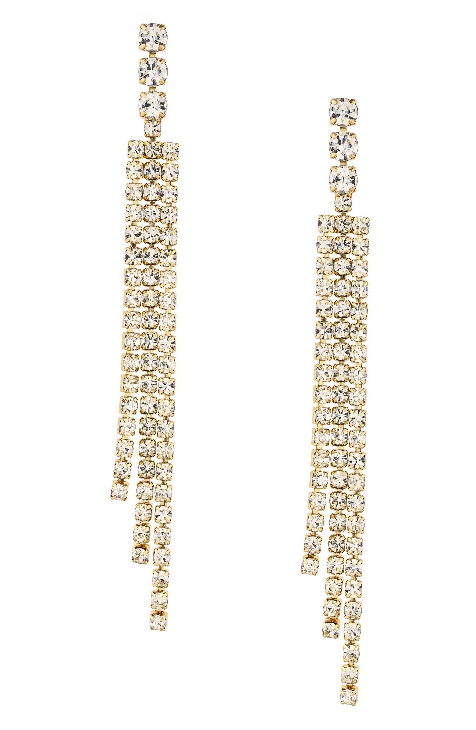 Ettika Crystal Fringe Drop Earrings | Nordstrom | Nordstrom