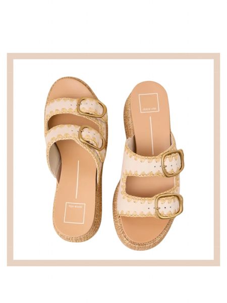 Leather raffia buckled slide on sandals 

#LTKstyletip #LTKfindsunder100 #LTKshoecrush