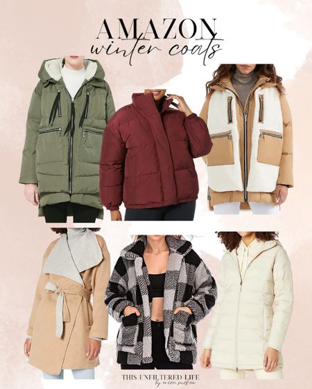Amazon Winter Coats - Puffer Coat - Wool Coat - Fleece Coat 

#Amazon #WinterCoat #PufferCoat 

#LTKHoliday #LTKstyletip #LTKSeasonal