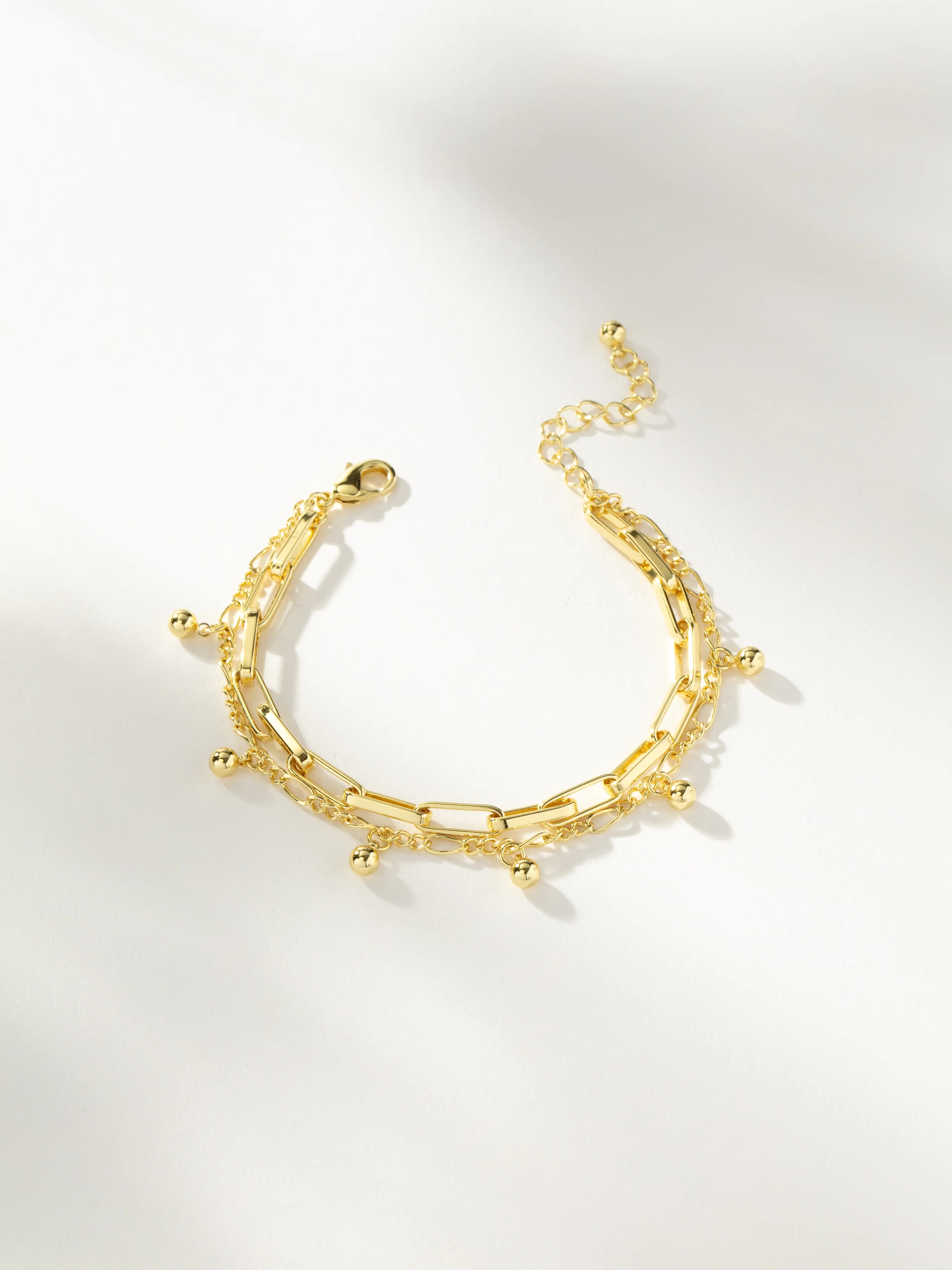 Balance Double Chain Bracelet in Gold | Uncommon James | Uncommon James