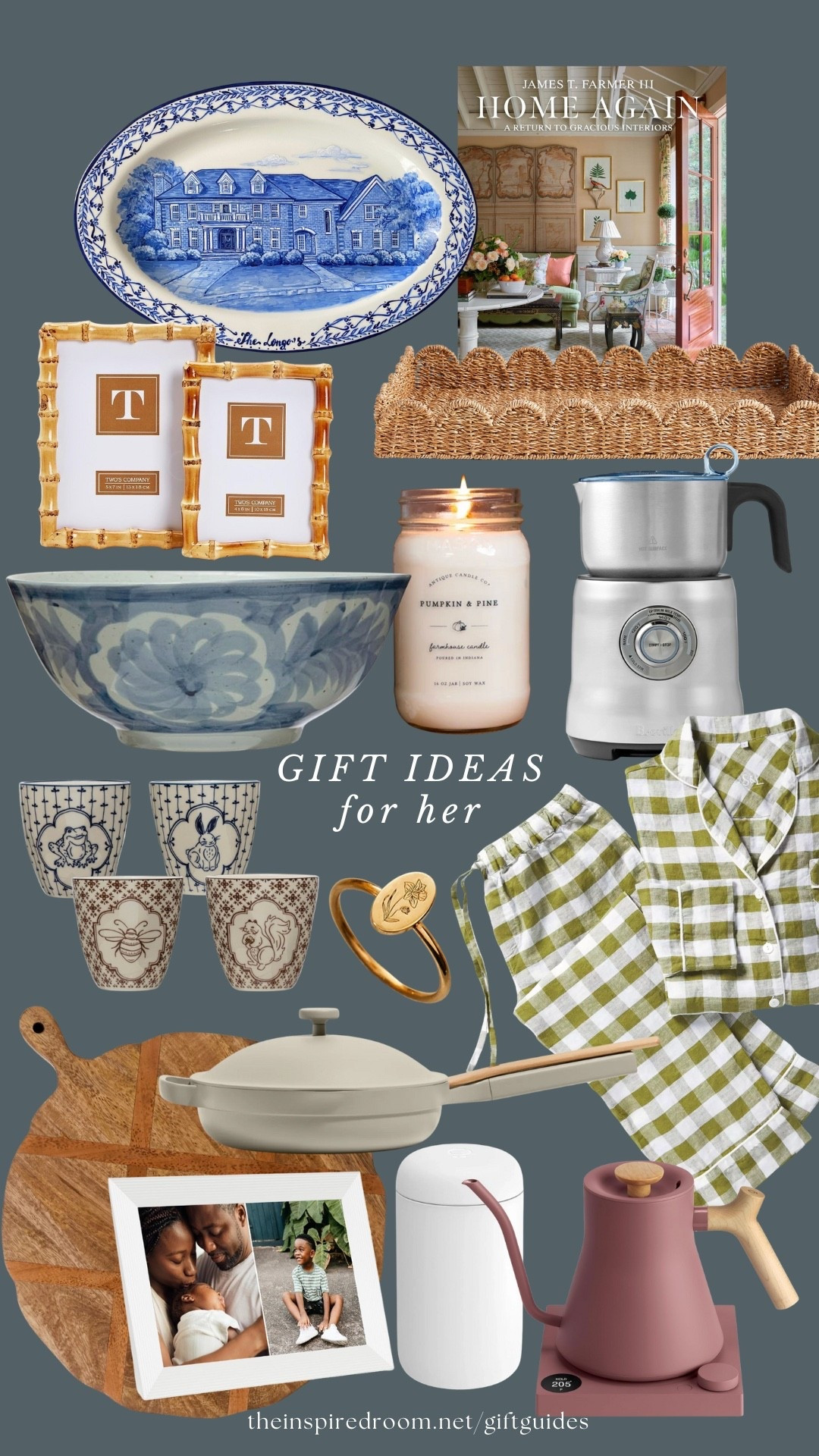 Gift ideas for her / gift guide

Gingham pajamas, always pan, electric kettle, the best insulated travel mug, candle, milk frother I’ve had for years (and have given as gifts several times!), big blue decorative bowl I have and love, bamboo picture frames, scalloped woven basket tray, home again book, custom home painting tray, little animal design drinking cups, gold ring, wood serving board, digital frame (best gift I’ve ever given to my parents!)

#LTKGiftGuide #LTKSaleAlert #LTKHome
