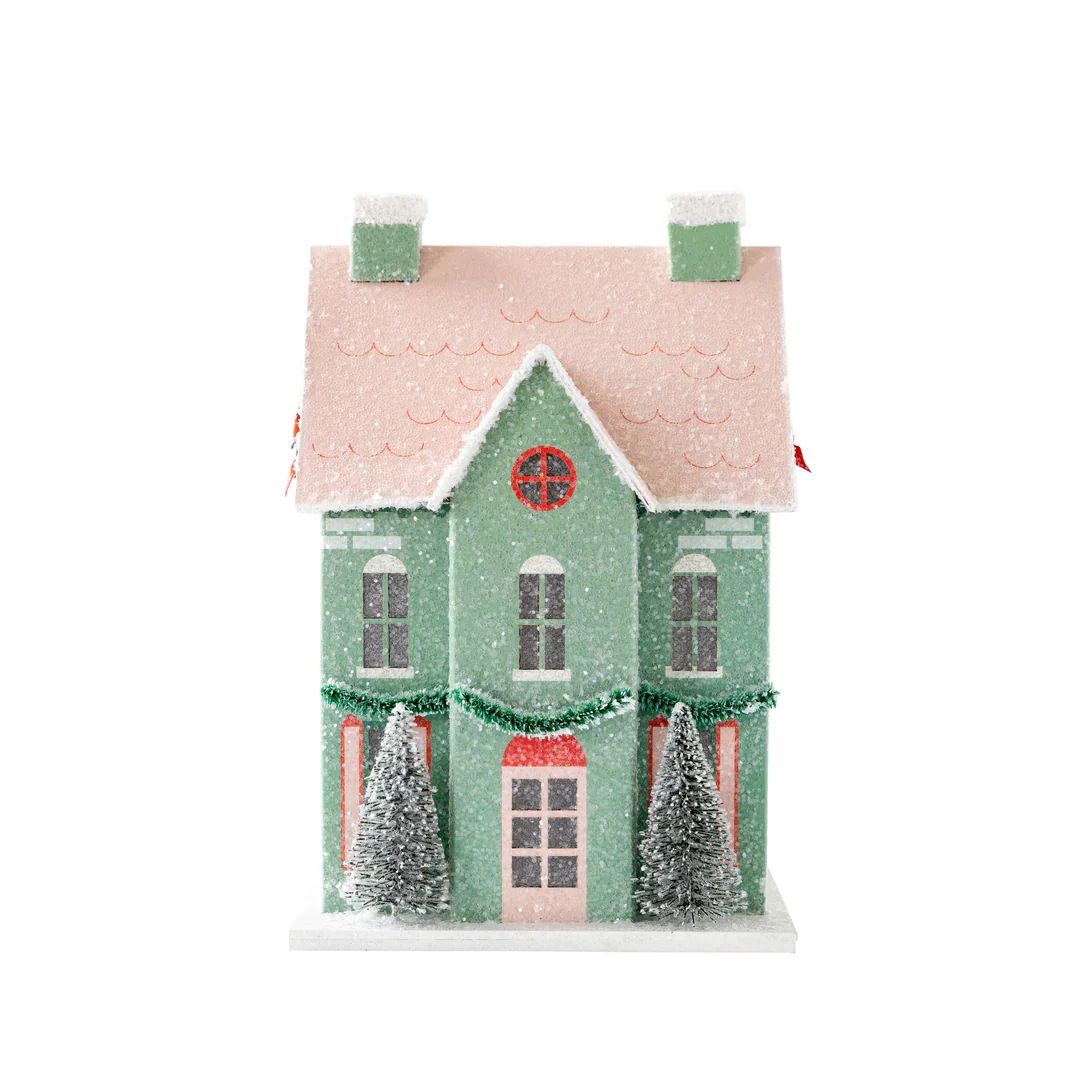 Village Christmas Paper House Decoration | My Mind's Eye