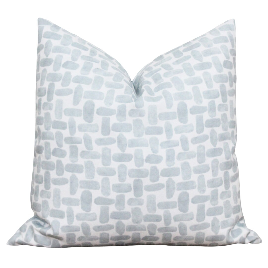 Pale Blue Outdoor Pillow Cover | Blue Watercolor Outdoor Throw Pillow | Neutral Outdoor | 20x20 |... | Etsy (US)
