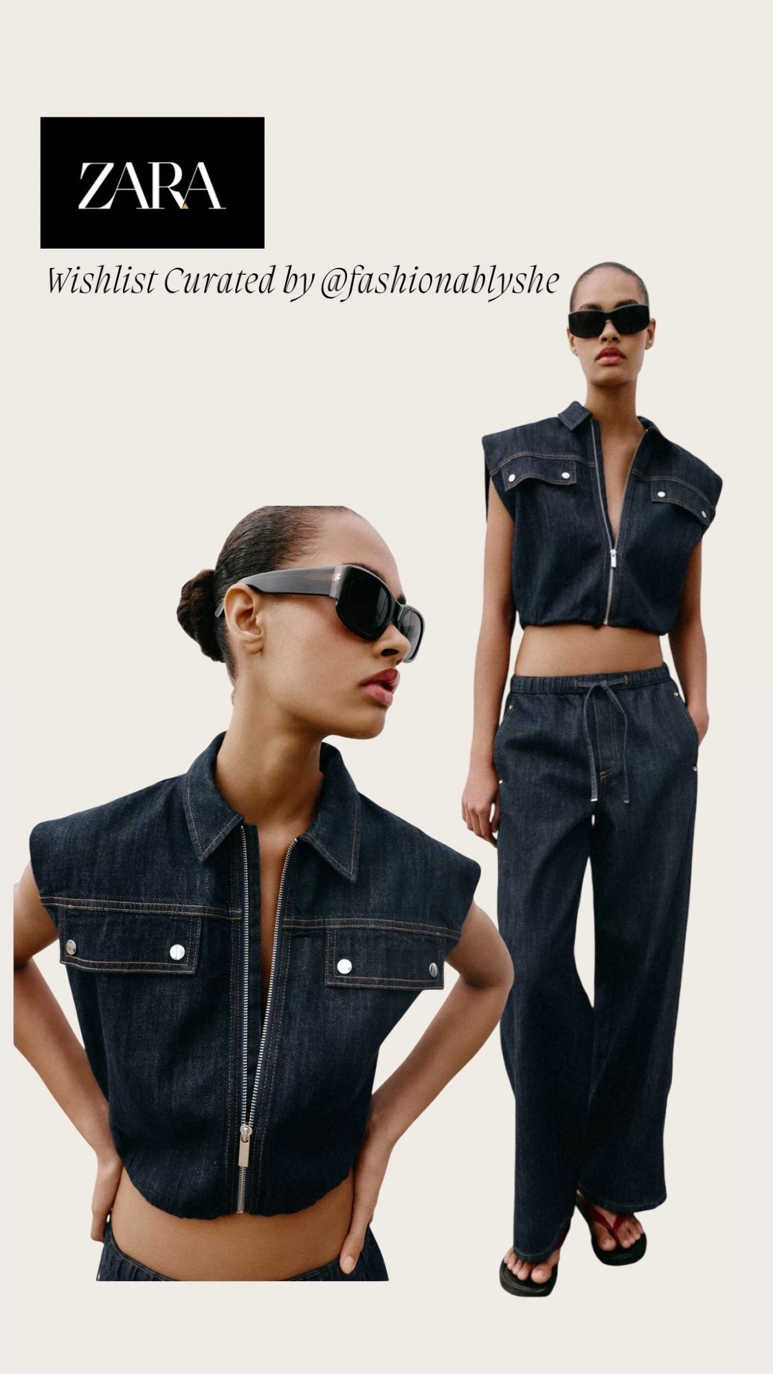 Zara denim 2 piece relax wear 

#LTKdayinmylife #LTKOver40 #LTKmomlife