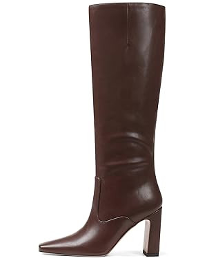 Lovee Cosee Women's Knee High Boots 2025 Chunky Block Heel Square Toe with Side Zipper Fall Winte... | Amazon (US)