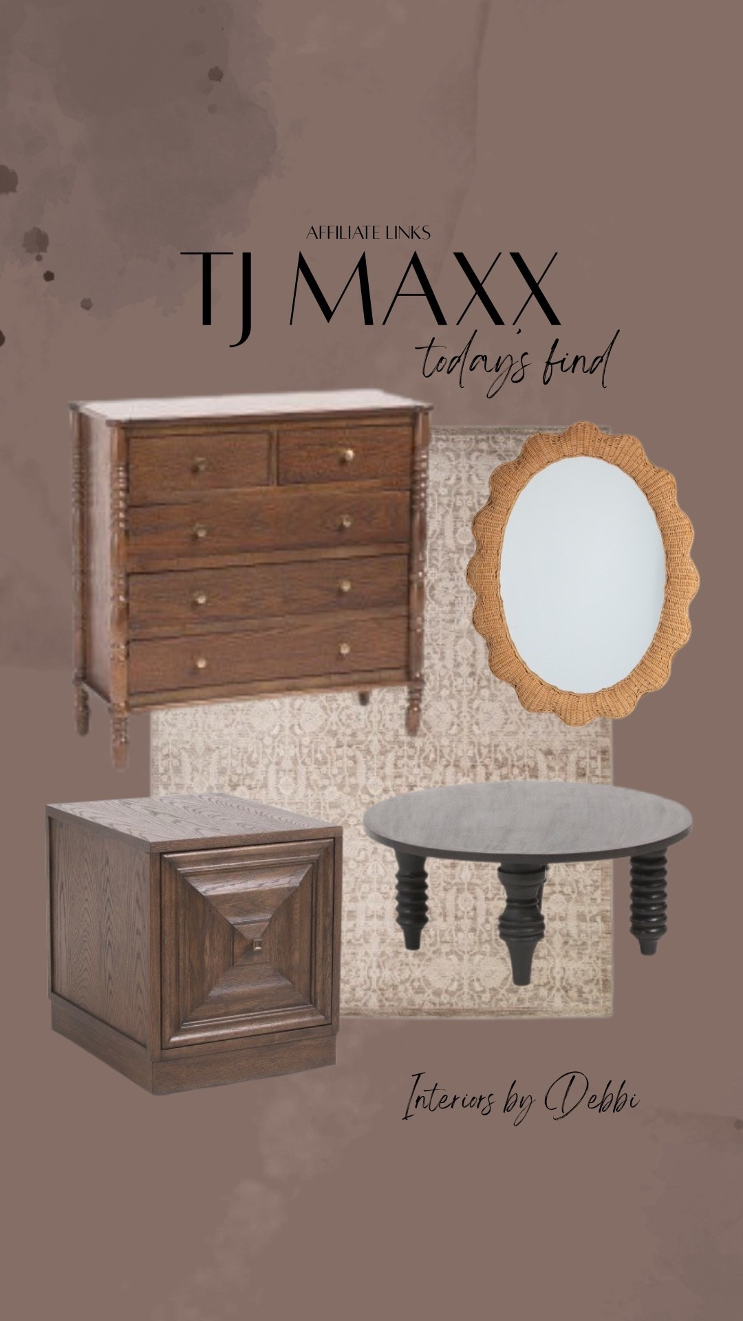 TJ Maxx Finds
Area rug, wood chest, round coffee table, nightstand, transitional home, modern decor, amazon find, amazon home, target home decor, mcgee and co, studio mcgee, amazon must have, pottery barn, Walmart finds, affordable decor, home styling, budget friendly, accessories, neutral decor, home finds, new arrival, coming soon, sale alert, high end look for less, Amazon favorites, Target finds, cozy, modern, earthy, transitional, luxe, romantic, home decor, budget friendly decor, Amazon decor #tjmaxx

#LTKHome #LTKSeasonal