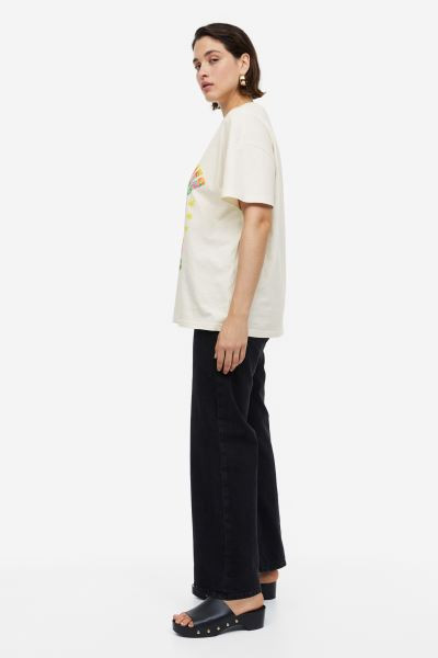 Oversize-T-Shirt mit Druck | H&M (DE, AT, CH, NL, FI)