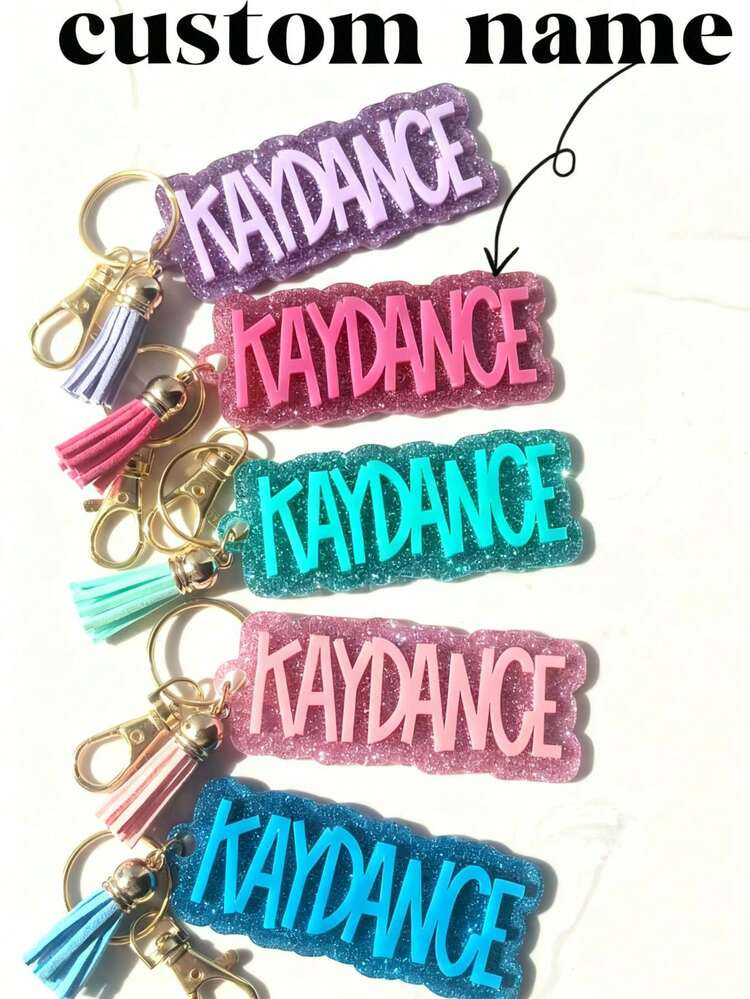 Backpack Keychain Nameplates | Acrylic Keychains | Personalized Acrylic Nameplates | Diaper Bag L... | SHEIN
