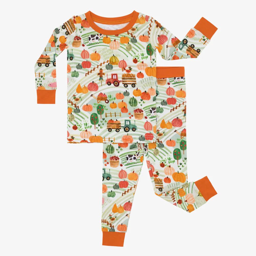 Happy Harvest Two-Piece Pajama Set | Little Sleepies